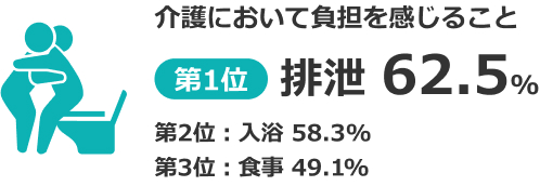 介護において負担を感じること